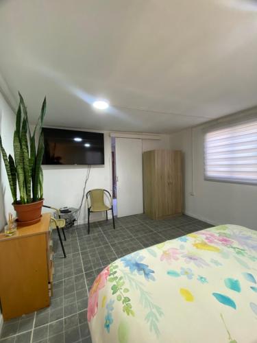 Loft Tongoy 4 Peninsulaにあるベッド