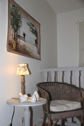 Ruang duduk di La Bastide du Bouchou