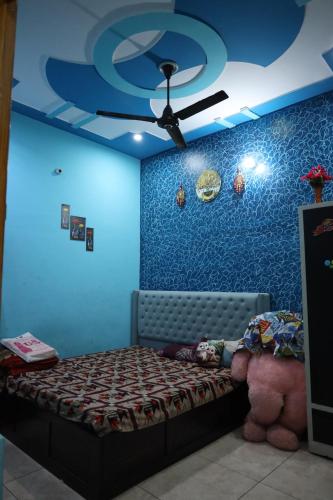 Cama o camas de una habitación en Homestay For Rent in Meerut