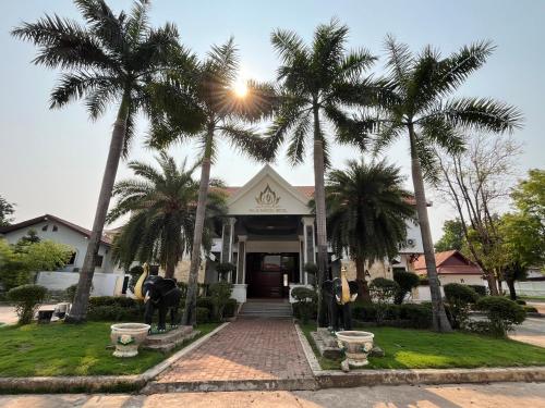Κήπος έξω από το 帕拉花园酒店 Pala garden hotel