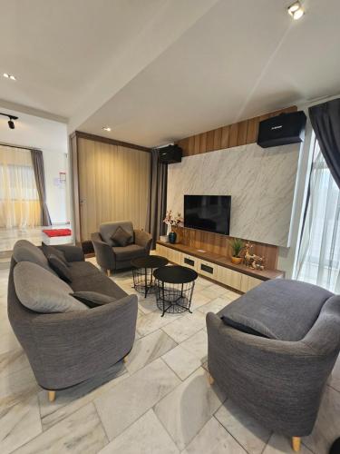Χώρος καθιστικού στο Melody Whole Or Suite Room