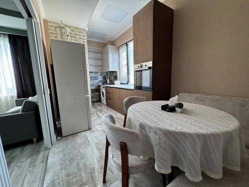 Kuchyň nebo kuchyňský kout v ubytování Premium Khatai Residence Boulevard, Victory Park