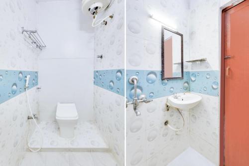 Koupelna v ubytování Super Hotel O ECR Chennai Kanathur