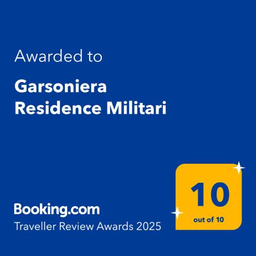 Sijil, anugerah, tanda atau dokumen lain yang dipamerkan di Garsoniera Residence Militari