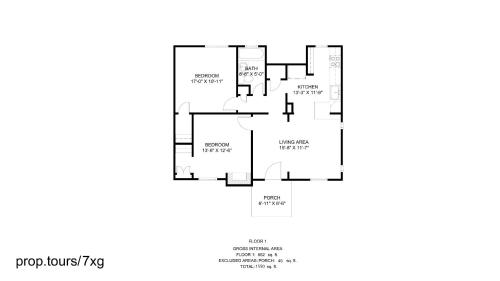 a floor plan of a house at groovy apartment in the heart of the city in Denver
