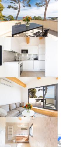 une maison avec vue sur l'océan dans l'établissement Cap Antibes Villa, à Antibes