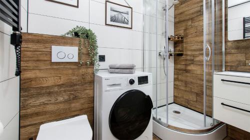 Ένα μπάνιο στο Echo Morza Apartment Stogi