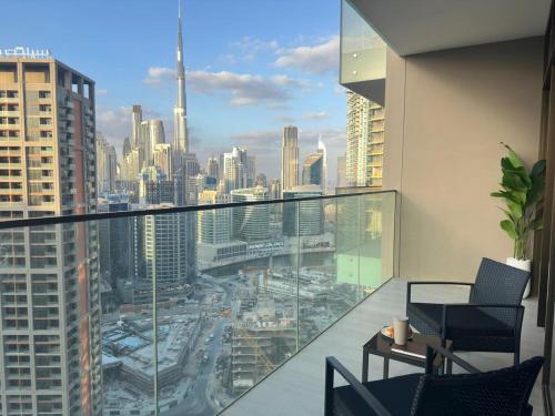Relax in Style with Outdoor Pool and Burj Khalifa Views Nearby