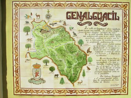 a map of germania with animals on it at La Posada del Recovero in Genalguacil