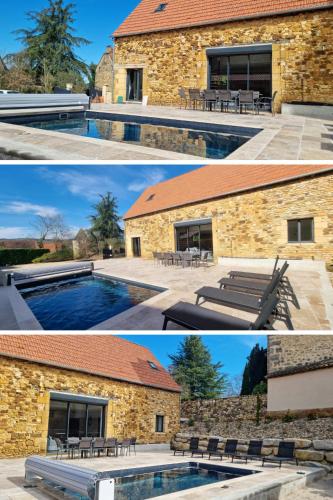 Kolam renang di atau dekat dengan T6 avec piscine en Dordogne