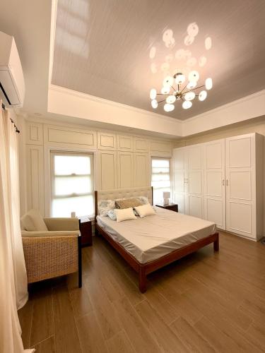 Ένα ή περισσότερα κρεβάτια σε δωμάτιο στο Private Villa in San Antonio