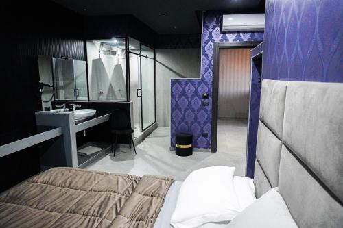 Koupelna v ubytování Hotel El Pamas
