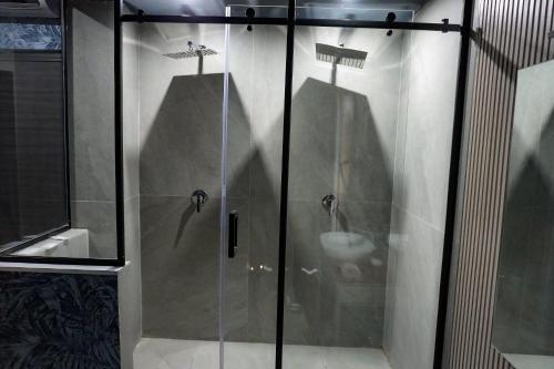 Koupelna v ubytování Hotel El Pamas