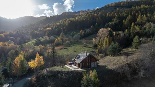 Paisaje cerca de este chalet de montaña