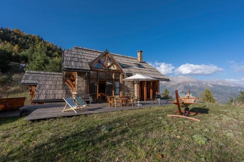 Paisaje cerca de este chalet de montaña
