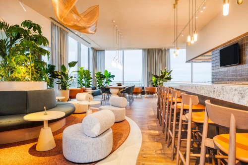 Et opholdsområde på Mövenpick hotel Brussels airport