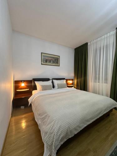 Voodi või voodid majutusasutuse Vila Zoe BucharestAirport&Therme&Parking Otopeni toas