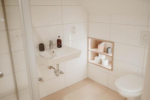Ένα μπάνιο στο Häserhof Gästehaus & Stall-Loft