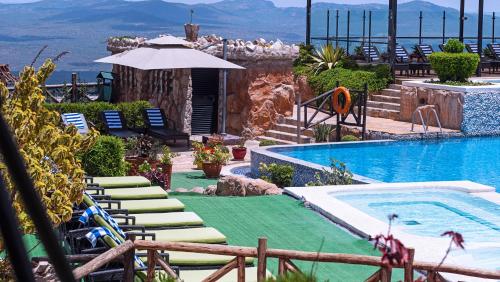 Bazén v ubytování Lerruat Log Resort nebo v jeho okolí