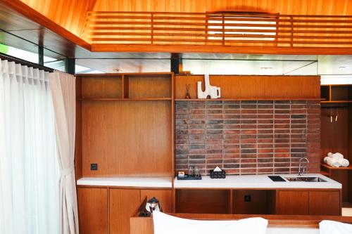 Dapur atau dapur kecil di Tanawana Borobudur Living