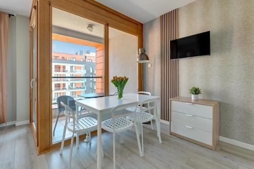 Μια τηλεόραση ή/και κέντρο ψυχαγωγίας στο Staywin Apartments Chmielna Park