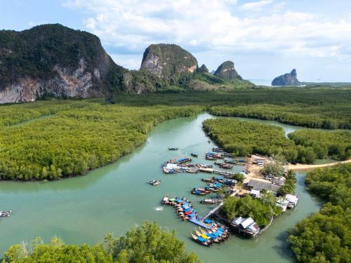 Landskap semula jadi dekat dengan resort