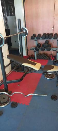 Gimnasio o instalaciones de fitness de Super Paradise Hotel