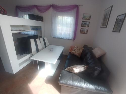 Χώρος καθιστικού στο Ferienwohnung an der Brauerei