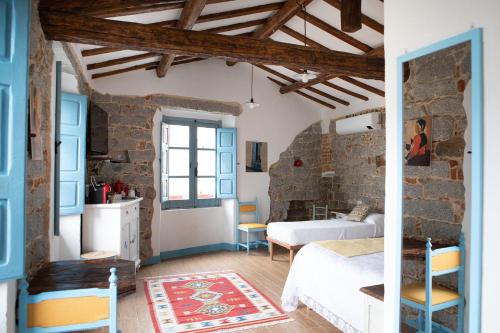 Una cama o camas en una habitación de B&B su Ponte