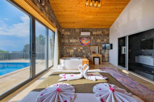 Πισίνα στο ή κοντά στο Villa Defnem