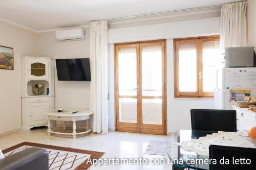TV a/nebo společenská místnost v ubytování Casa Di Zule