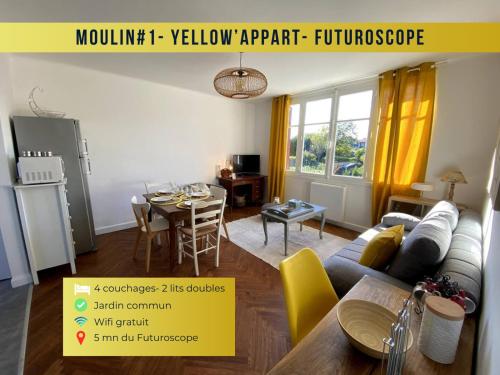 Moulin#1-Yellow'appart - Futuroscope-Jardin & Parking