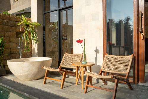 Patio nebo venkovní prostory v ubytování DJANI Sebatu