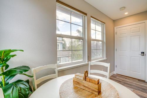 a room with a table and chairs and a window at Pool and Hot Tub Access Extended Stay in Brentwood! in Brentwood