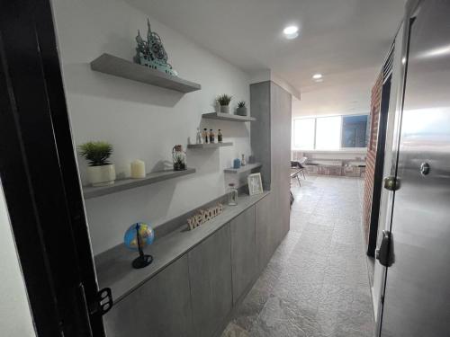 Dapur atau dapur kecil di Apartamento La Ermita 360