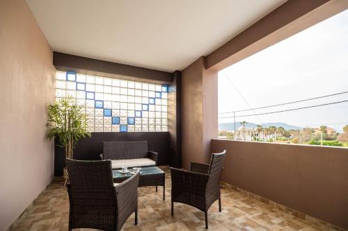 Χώρος καθιστικού στο Semiso Beach Suites