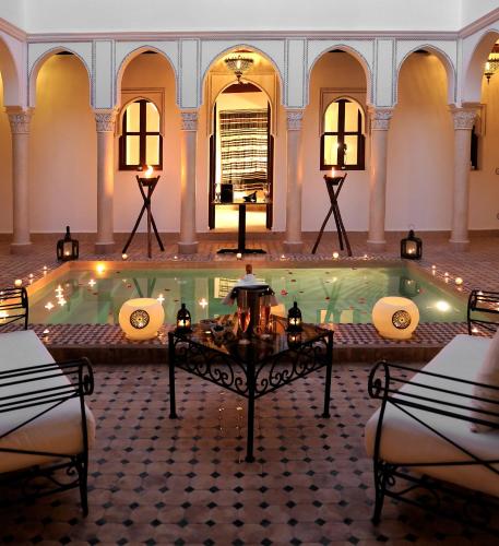 Zona de estar de Riad Le Jardin d'Abdou