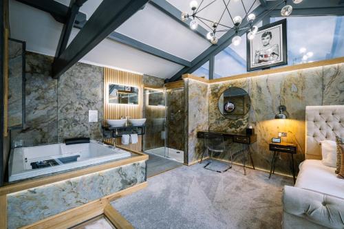 Posezení v ubytování Architect's Loft