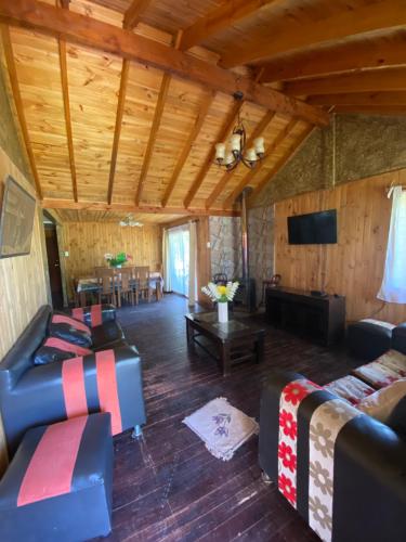 TV a/nebo společenská místnost v ubytování CASA A11 Lago Rapel