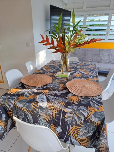 Posezení v ubytování Jardin creole