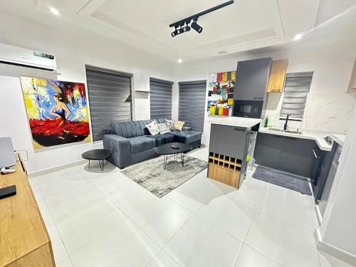 Posezení v ubytování Olu's Condo