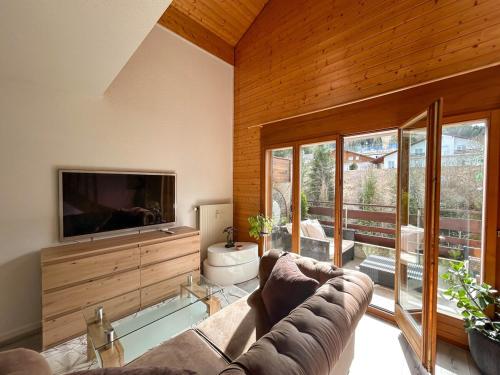 Posezení v ubytování Duplex lumineux avec vue