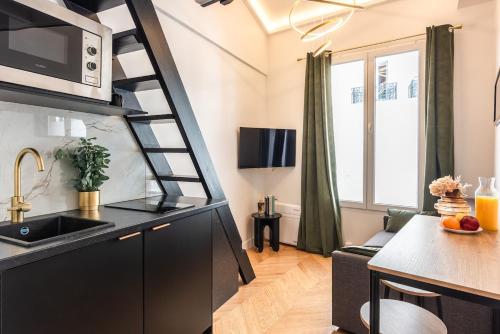 Studio élégant esprit Loft avec AC