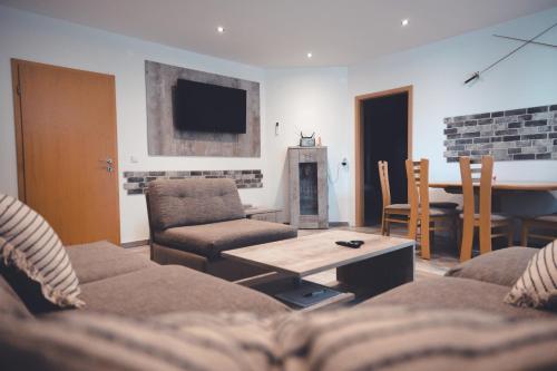 Χώρος καθιστικού στο Apartments & rooms Ksenya