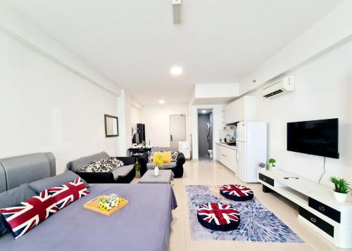 TV a/nebo společenská místnost v ubytování First Subang Courtyard SS15 LRT SJMC Nu Empire Sunway Pyramid Lagoon Sunway Hospital