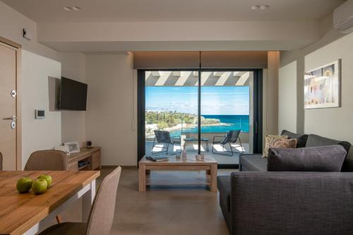 Χώρος καθιστικού στο Altius Blue Apartments