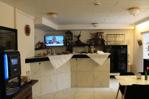 Dapur atau dapur kecil di Burghotel - Das Original