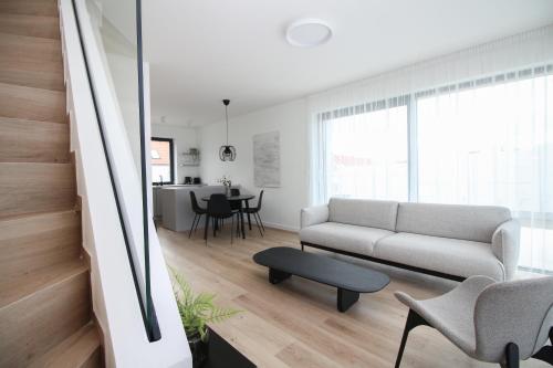 Posezení v ubytování Rodinný apartmán se zahradou TRE Mikulov