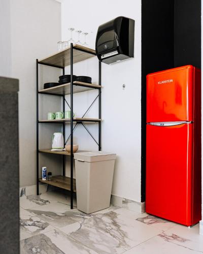 Η κουζίνα ή μικρή κουζίνα στο Allegra Apartments