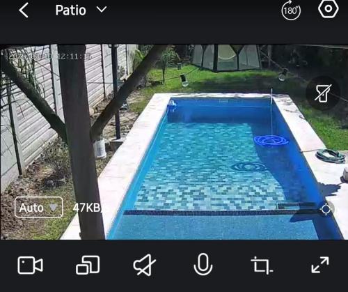 a video of a swimming pool in a yard at CasaClubDescanso in General Rodríguez